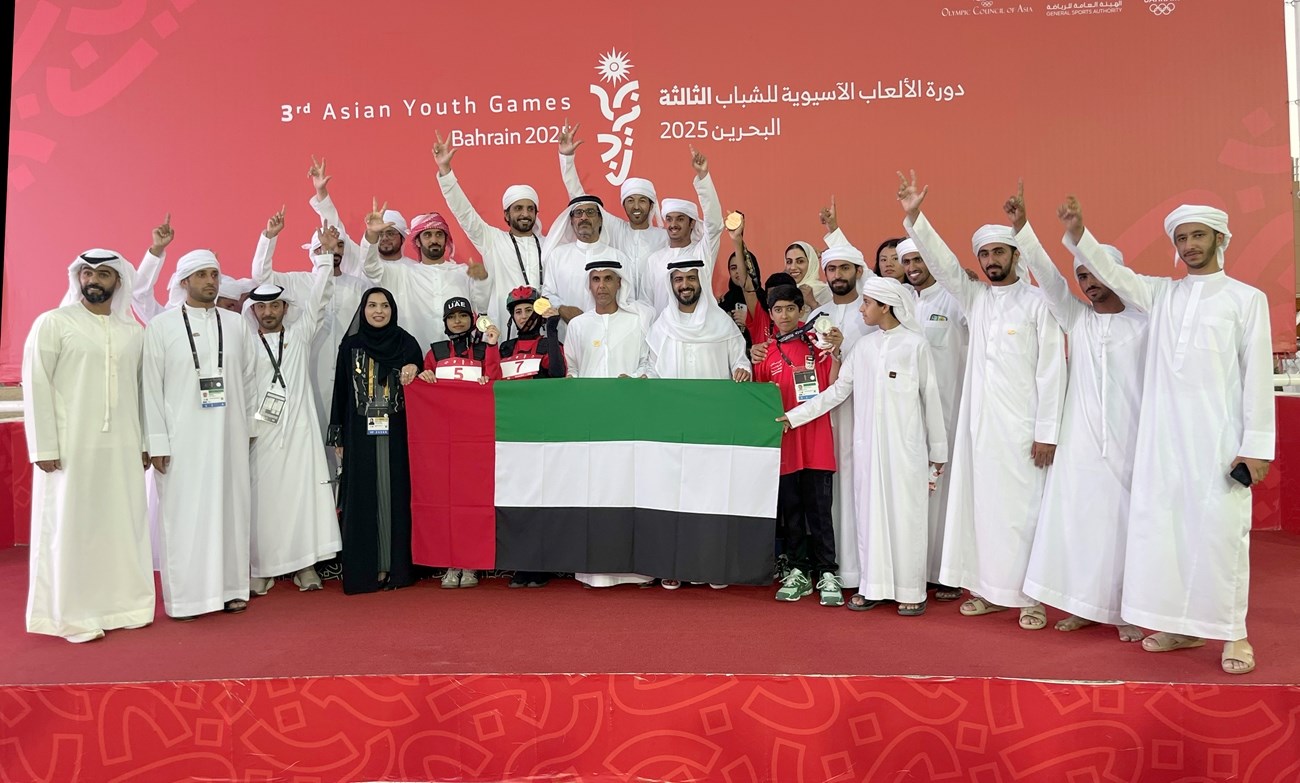 الإمارات ترفع رصيدها إلى 18 ميدالية في دورة الألعاب الآسيوية للشباب بالبحرين.. وسباقات الهجن تخطف الأنظار بالذهب